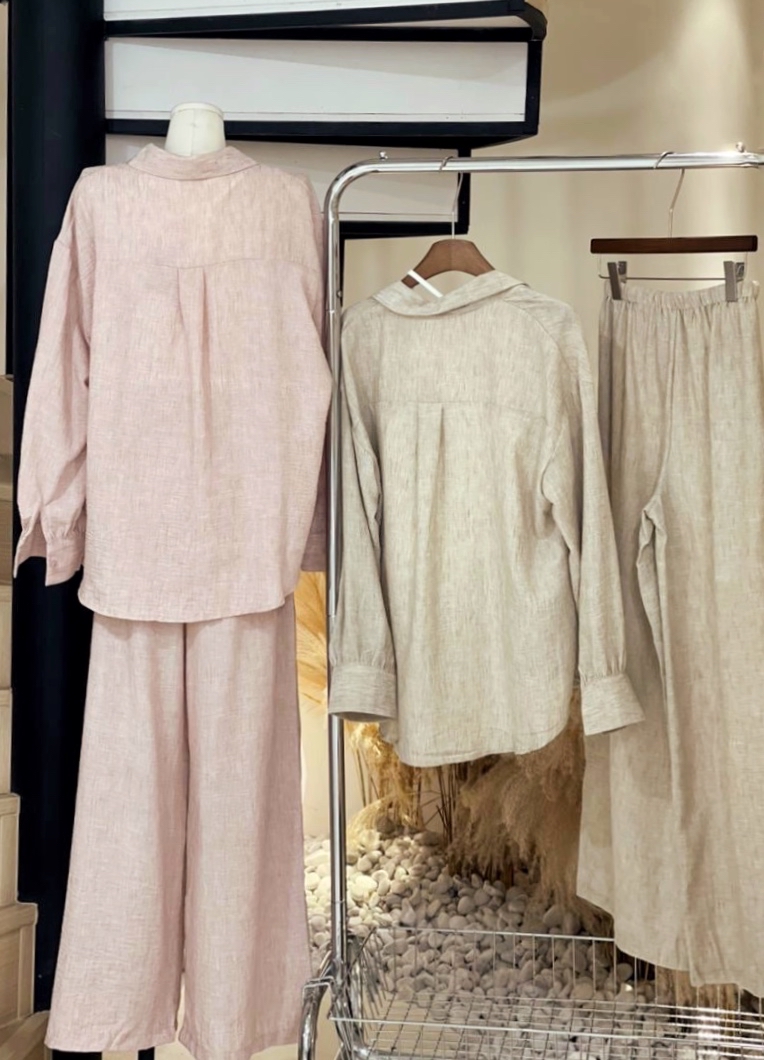 老钱风棉麻三件套