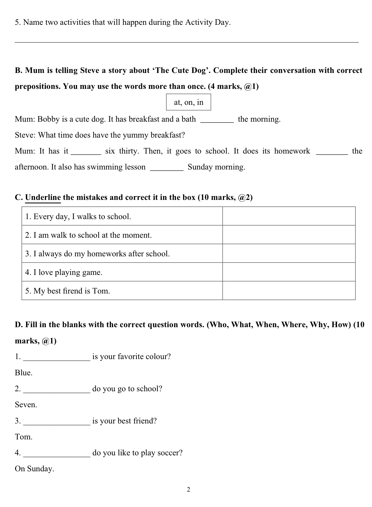 小二中英數三科模擬試卷75套 (1500頁)