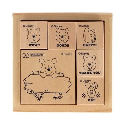 Bandai Namco Disney Winnie the Pooh小熊維尼木質印章 - 04260065
