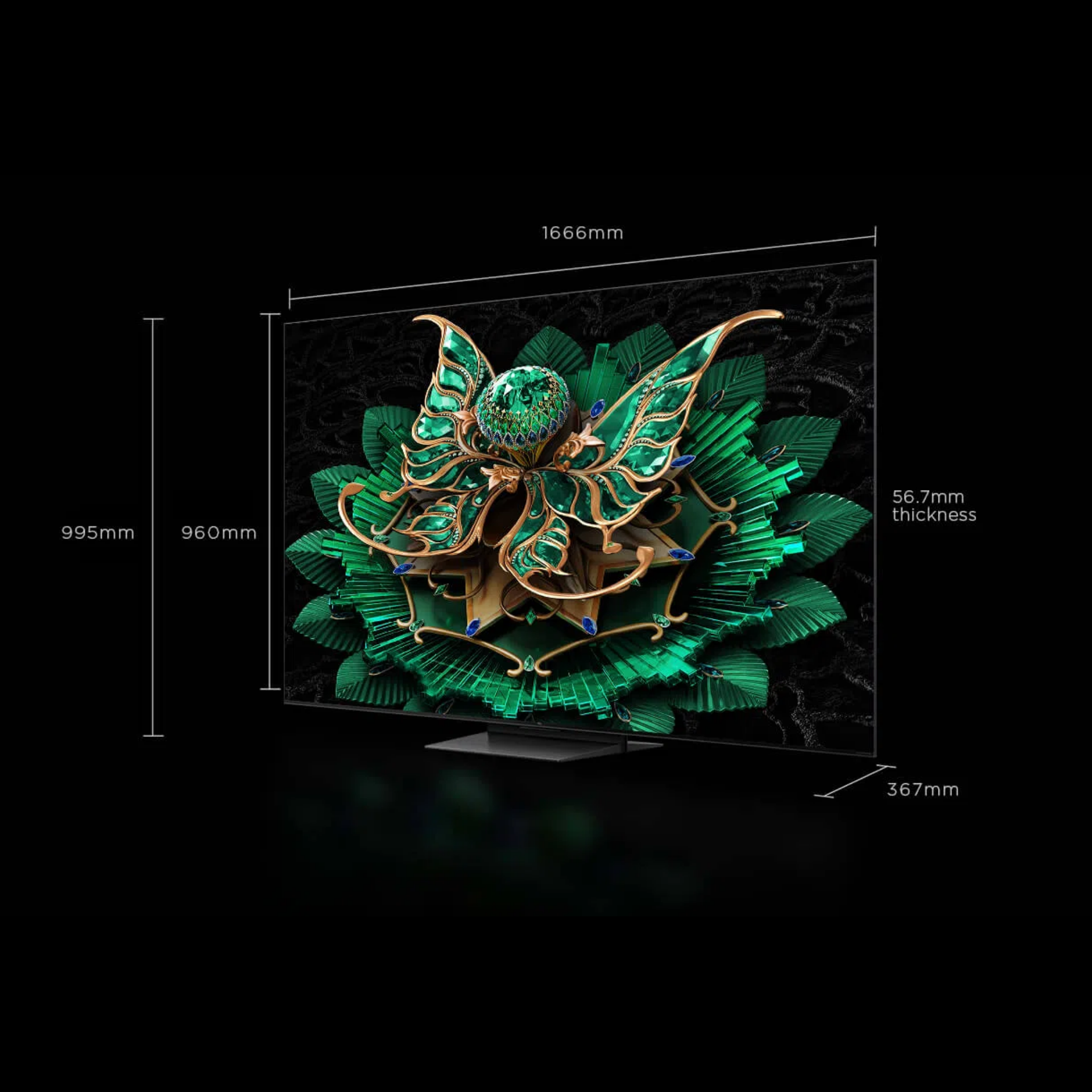 TCL 75" C7K Series Premium QD-Mini LED 4K Google TV (75C7K)