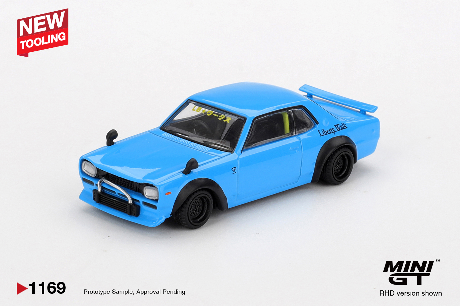 Mini GT 1/64 Nissan LB★Works HAKOSUKA Baby Blue - MGT01169-BL