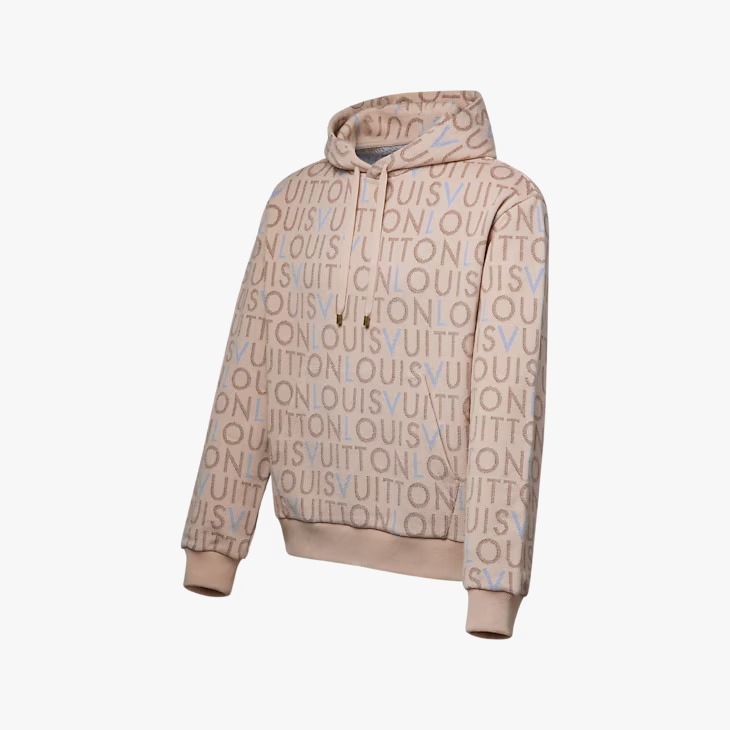 【頂級原單】LV Jacquard Signature Hoodie 提花標誌連帽衫