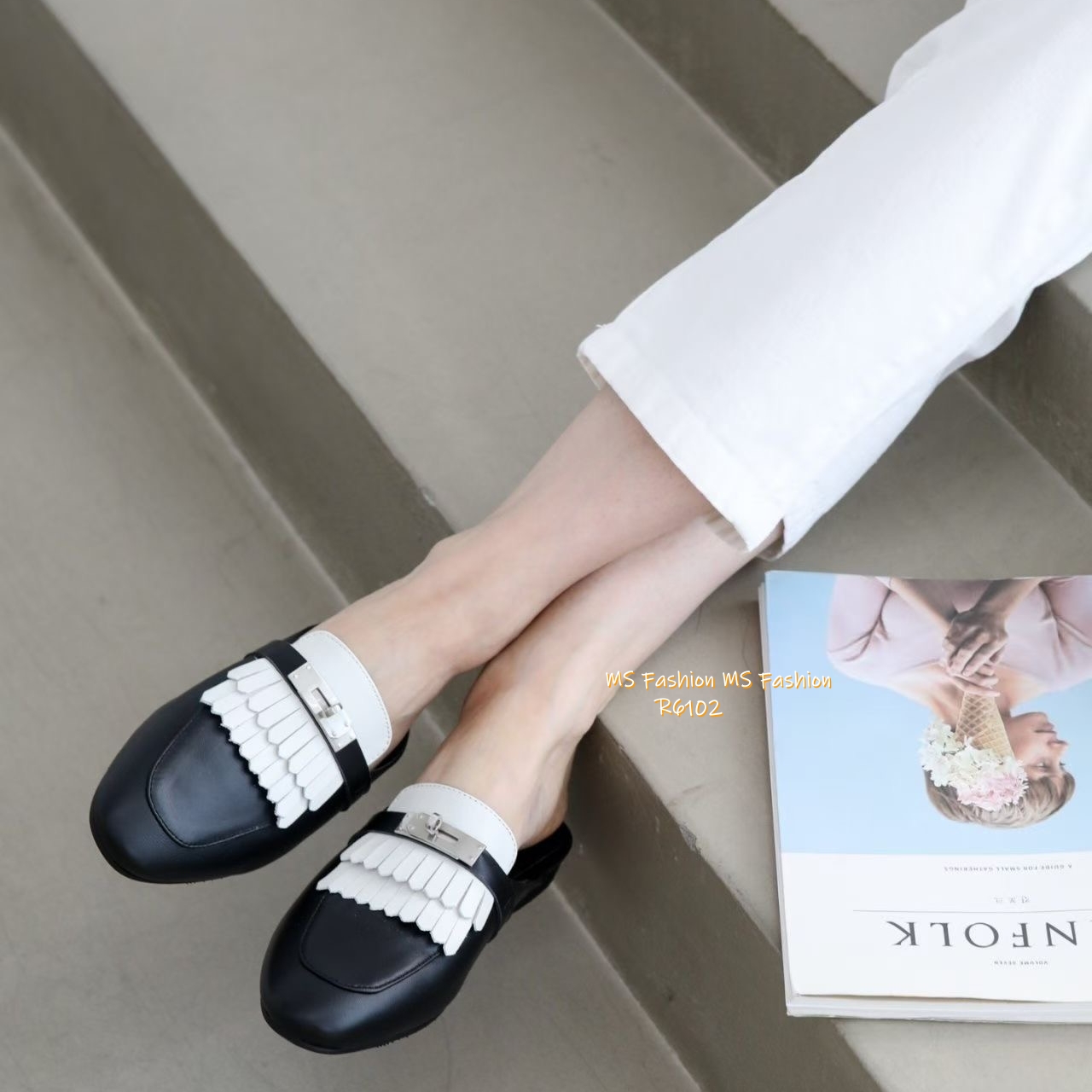 R6102 韓國🇰🇷真皮soso後拖