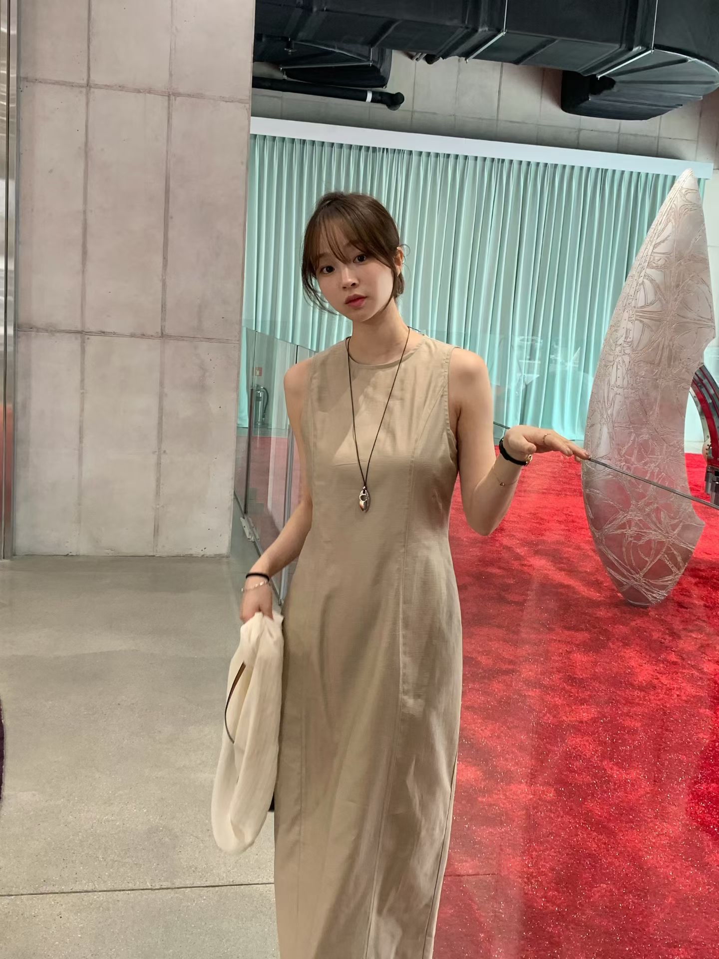 Elegant one piece long dress (with inner dress)