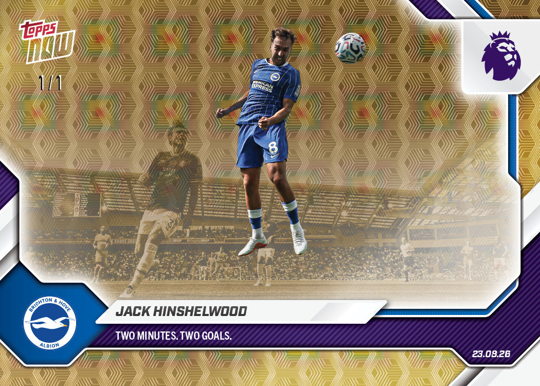 Jack Hinshelwood - 2026/27 Premier League Topps NOW® #7 梅開二度【團購】