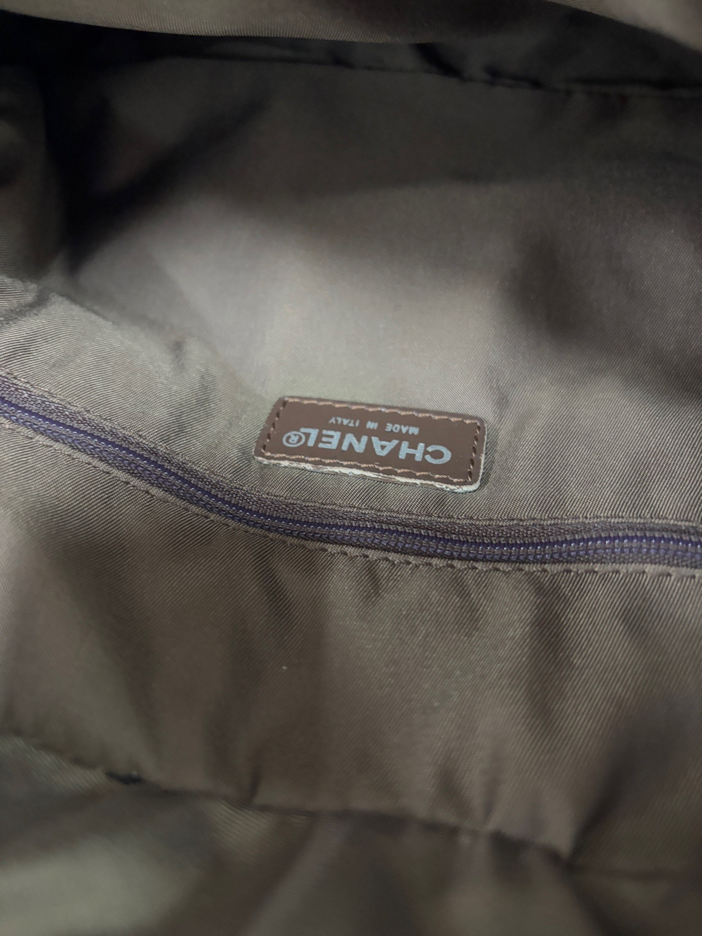 【預訂貨品】Chanel啡色冰格腋下包