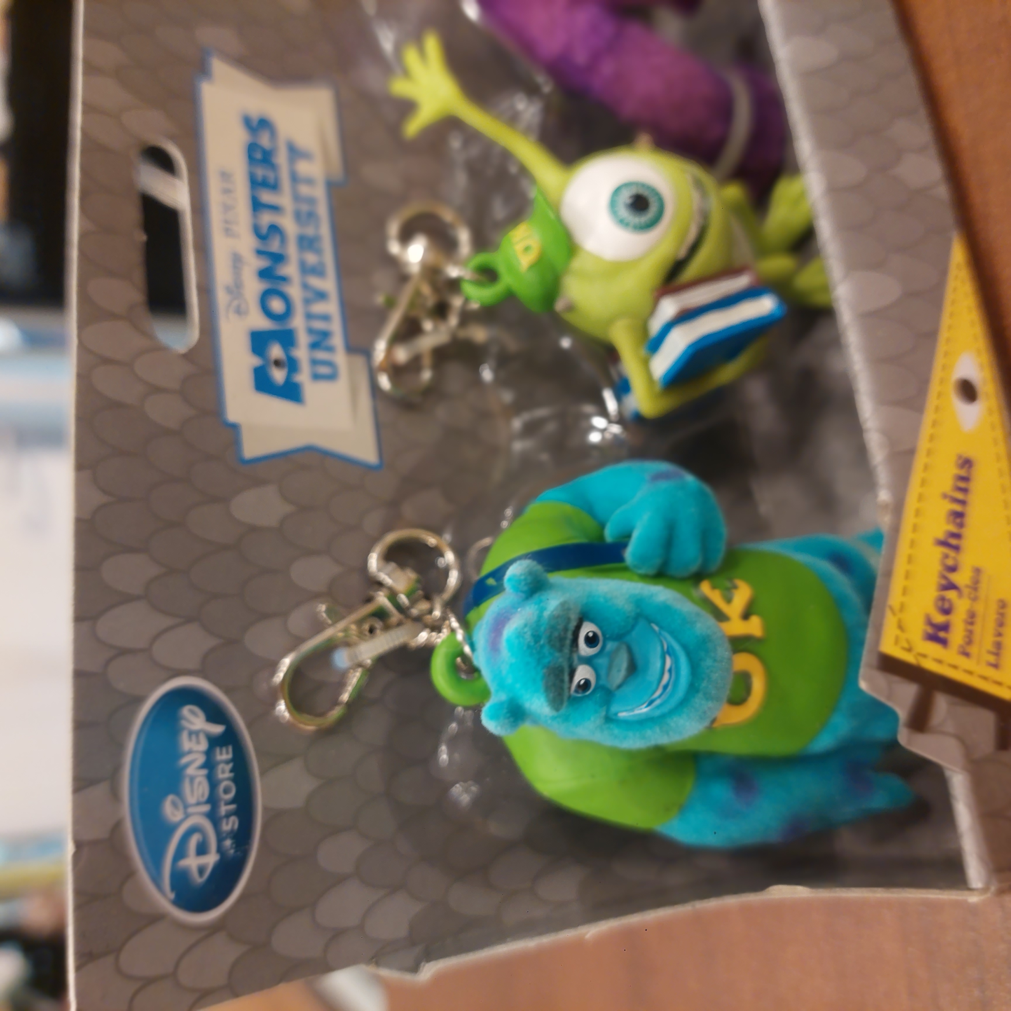 Monster University 怪獸大學 公仔匙扣套裝  毛毛 米高 呀拱 一套三個