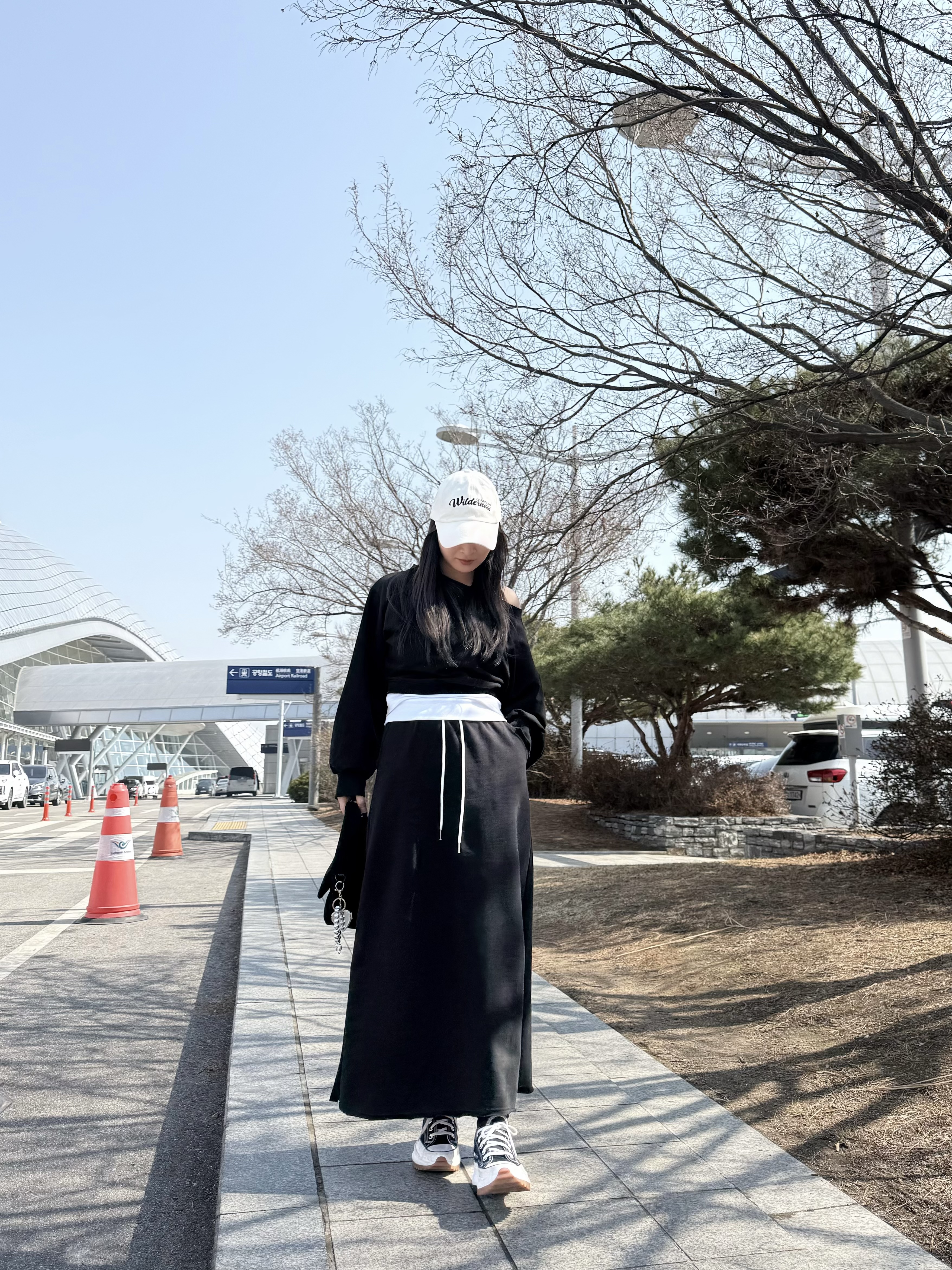 J84 拼色露膊+裙Set