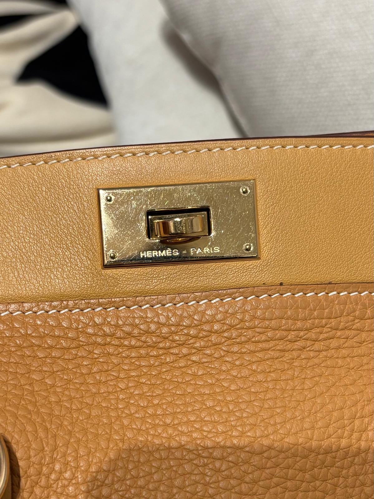 Hermes Toolbox 20 Stamp Y 芝麻色金扣 100%Authentic, 95%New ✅Dust bag ✅Box