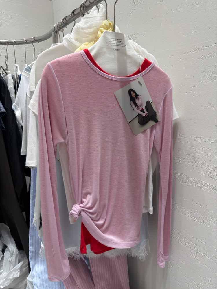 221134 薄身長袖Tee Width 37 Length 60