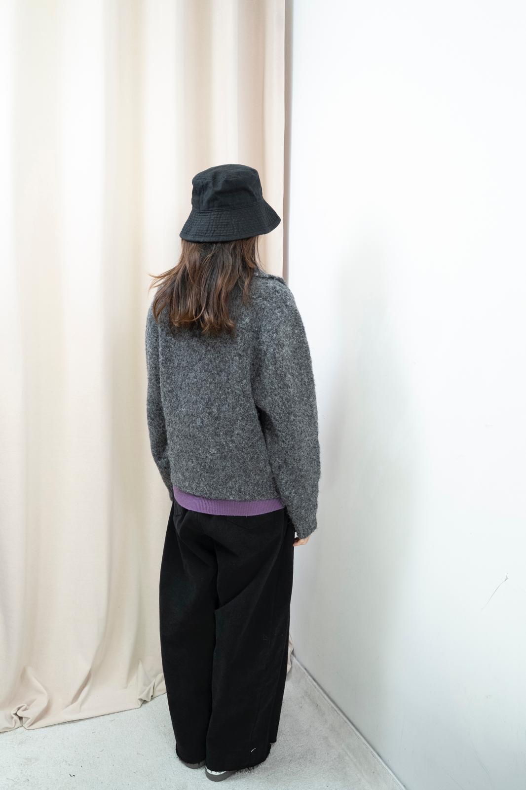 暖笠笠高領羊毛外套