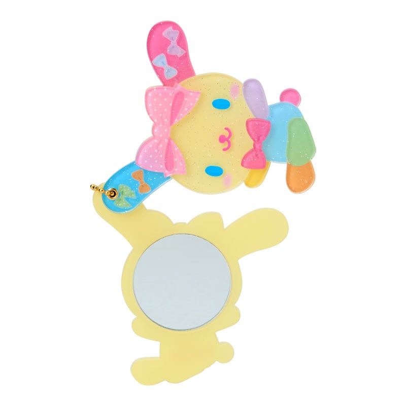 現貨｜Sanrio Usahana 彩耳兔 我一直很喜歡彩耳兔系列 日版 隨身鏡 旋轉鏡 (42450-1)