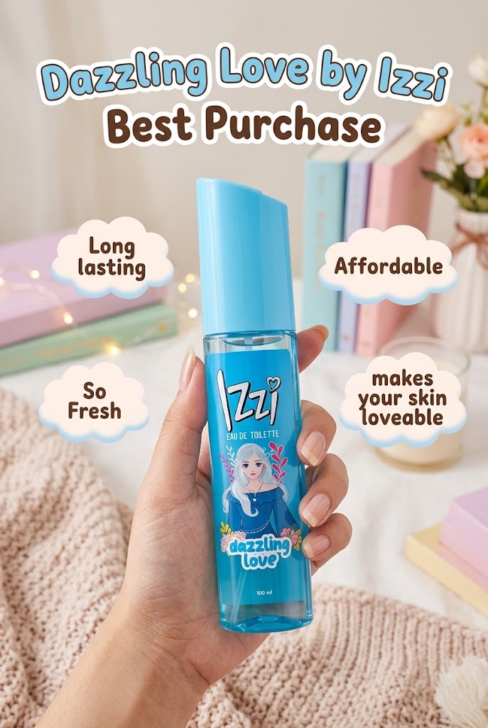  Dazzling Love Izzi Body Mist / Serum Spray pewangi badan 100ml - BLUE