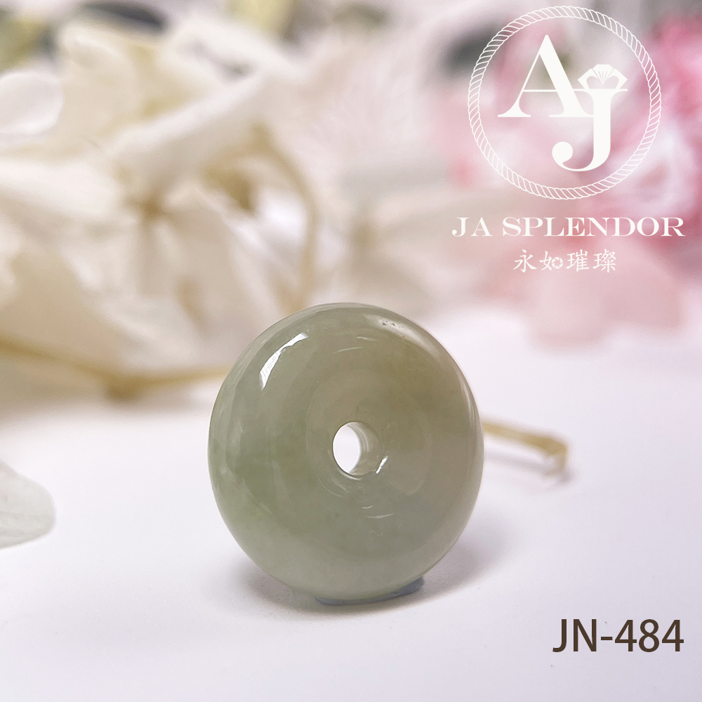 JN-481/484/495 天然翡翠A玉 冰潤秋香黃小平安扣