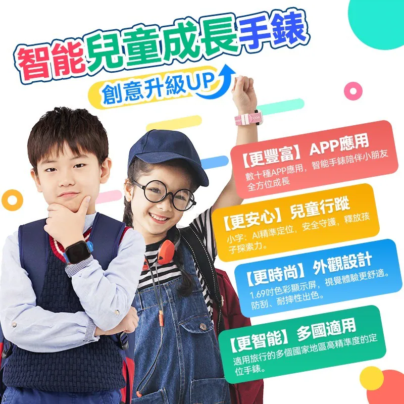 英國SKIDY智能精準定位多國伴旅可視成長兒童手錶