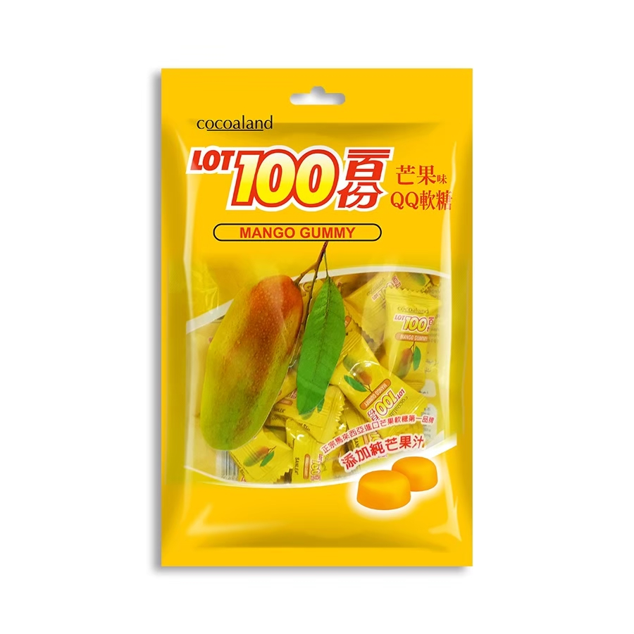馬來西亞 Lot 100一百份 芒果軟糖 150g