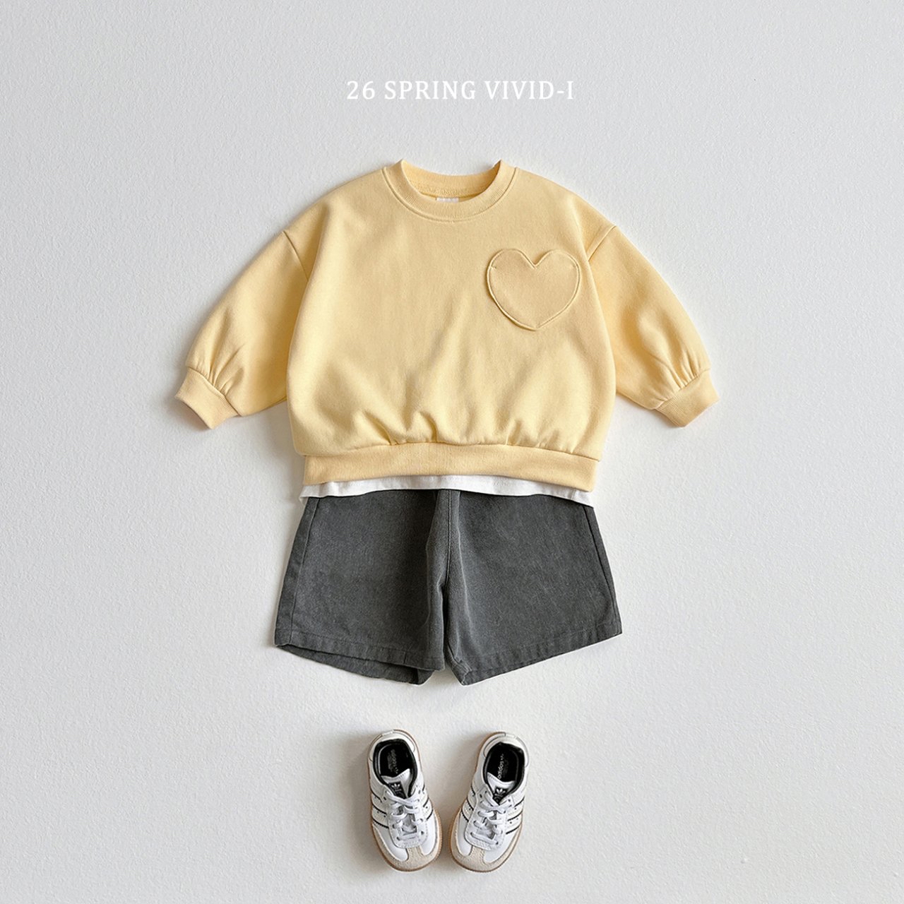 🌸預訂 韓國直送🌸🇰🇷VIVIDI三色愛心寬鬆衛衣