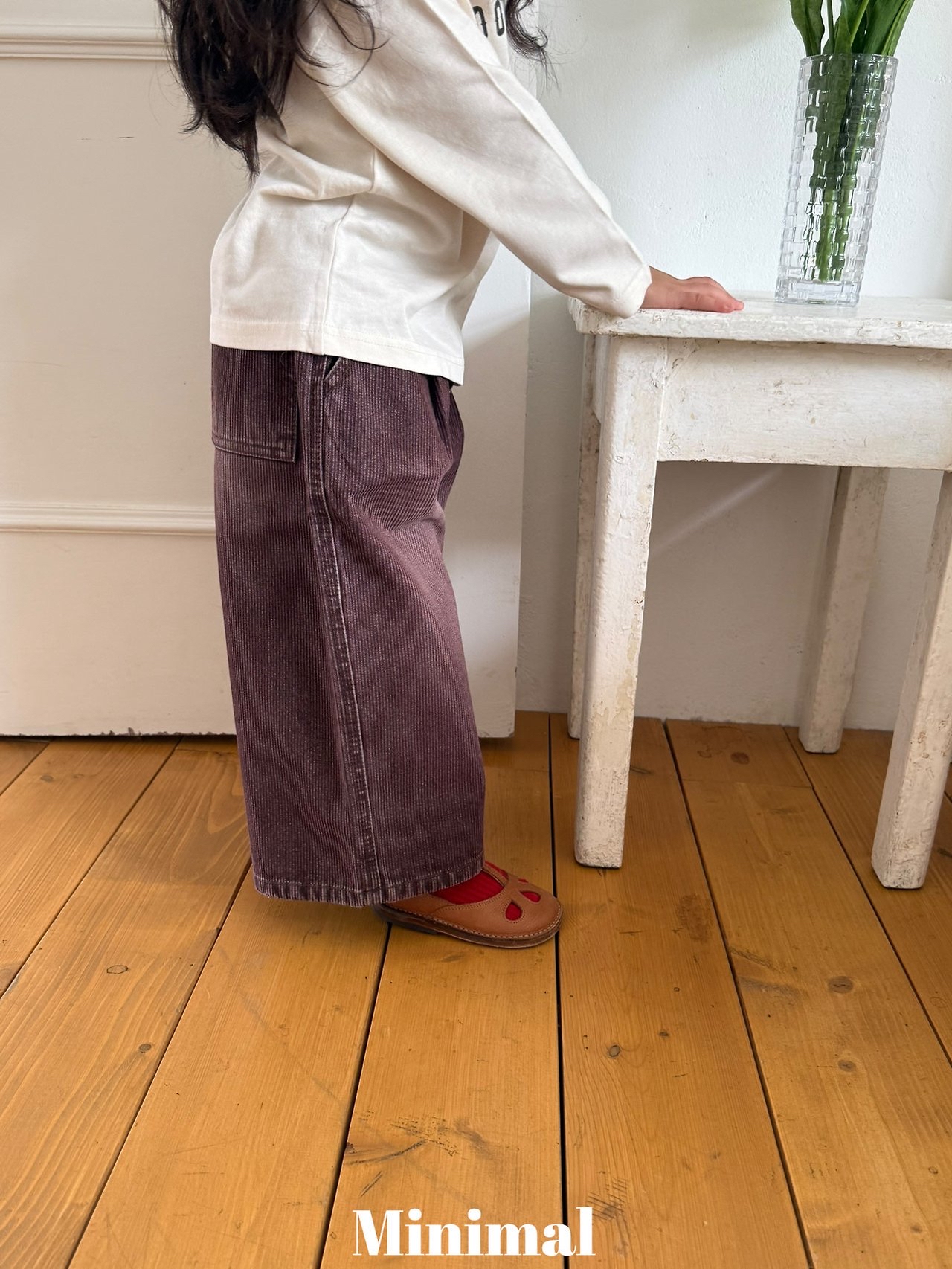 Mnm | Ribbed sand denim