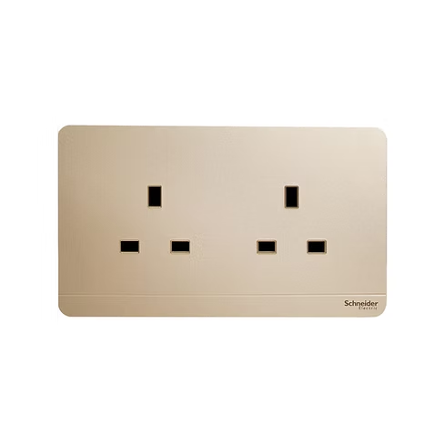 施耐德 AvatarOn 沉醉金 13A孖蘇 插座