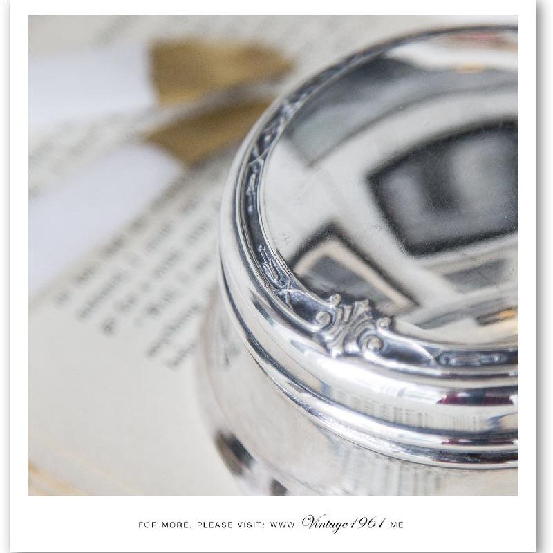 1950s Silver Tone Brush x Mirror x Ring Box Set (CA257)