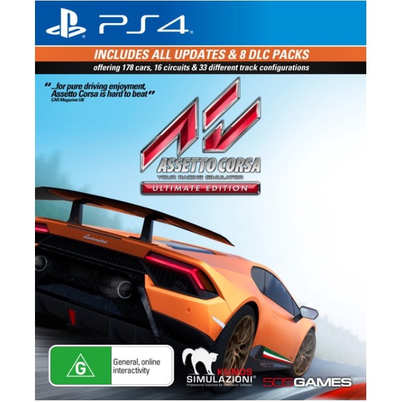 (🔥FLASH SALE🔥) Assetto Corsa Ultimate Full Game (PS4 & PS5) Digital Download Activated