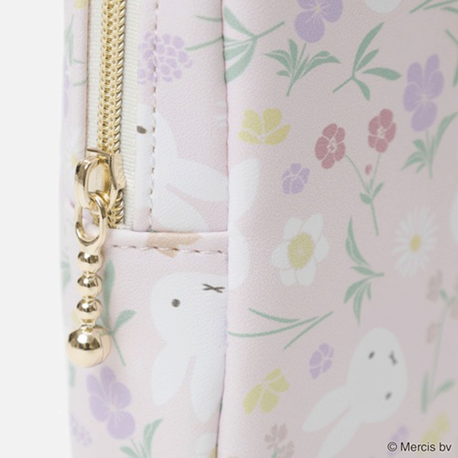 Miffy - 花卉系列長形小物包 (粉紅色款)