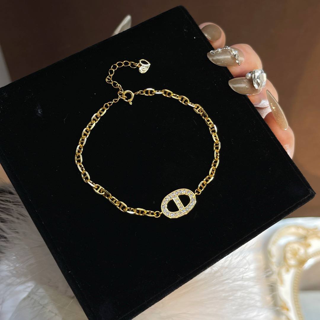 🆕轻奢字母椭圆手链 🇨🇳