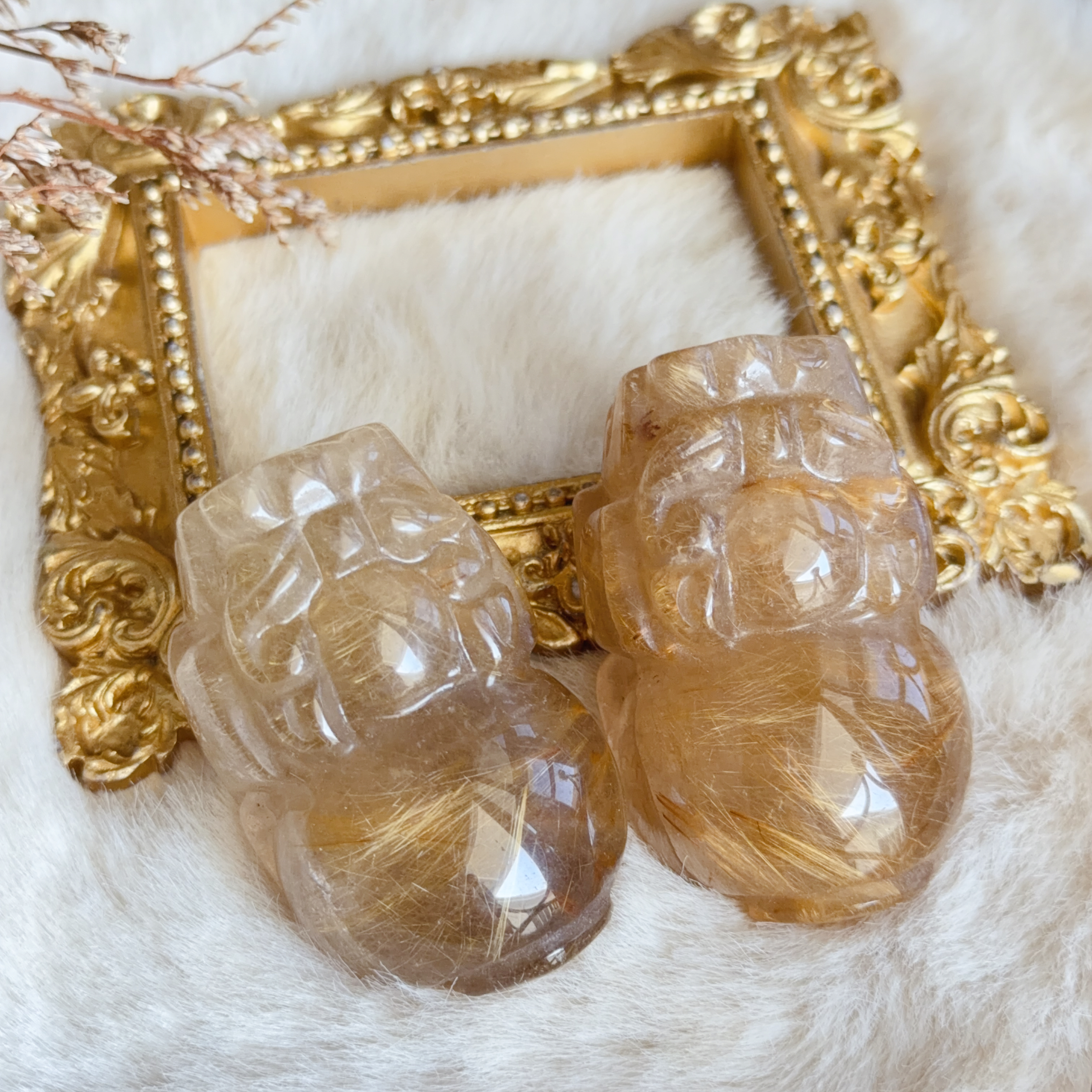 金髮晶貔貅擺件