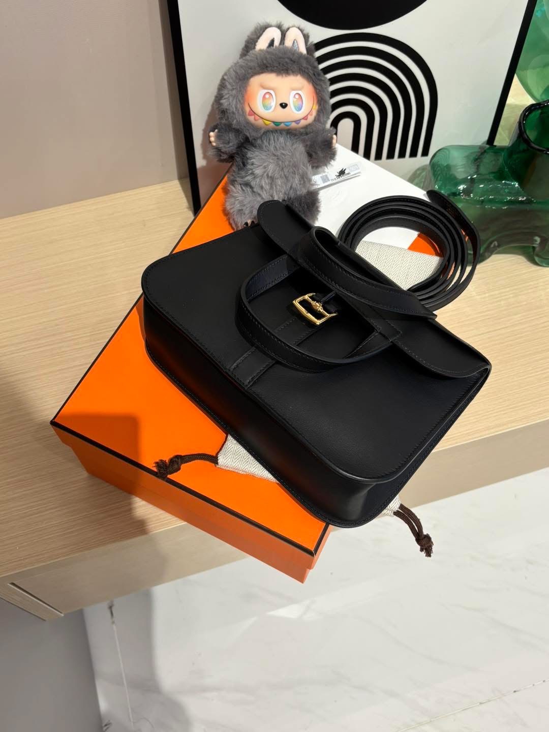 Hermes mini halzan,黑金 STAMP K 100%Authentic,99%new ✅專門店收據✅防塵袋✅box