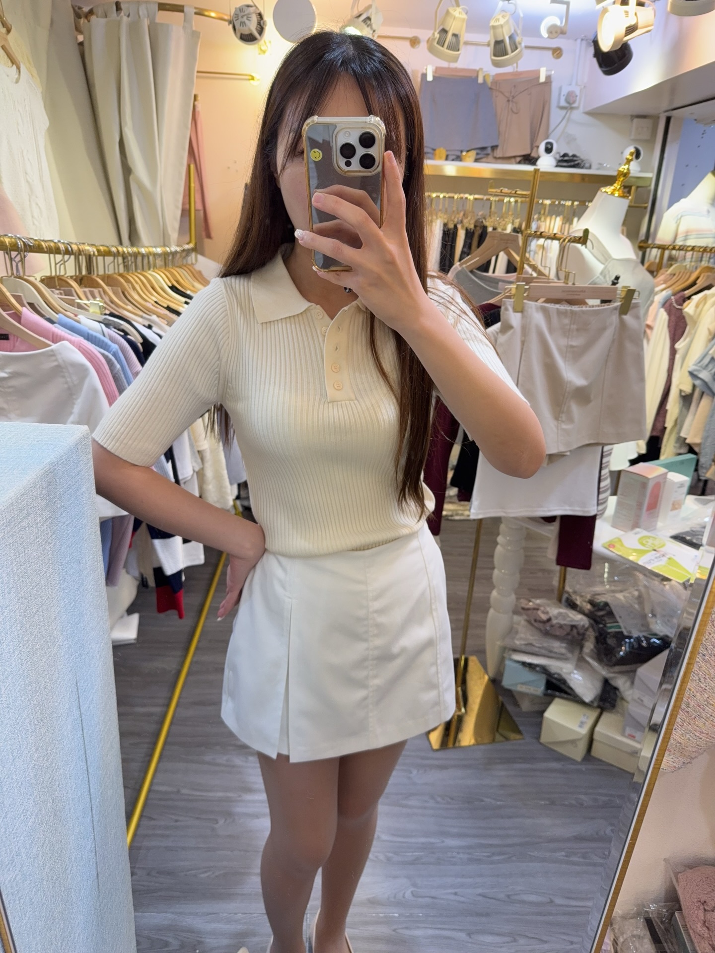 彈性直紋上衣🩷有領🌸肉肉囡或瘦小女生都非常之適合