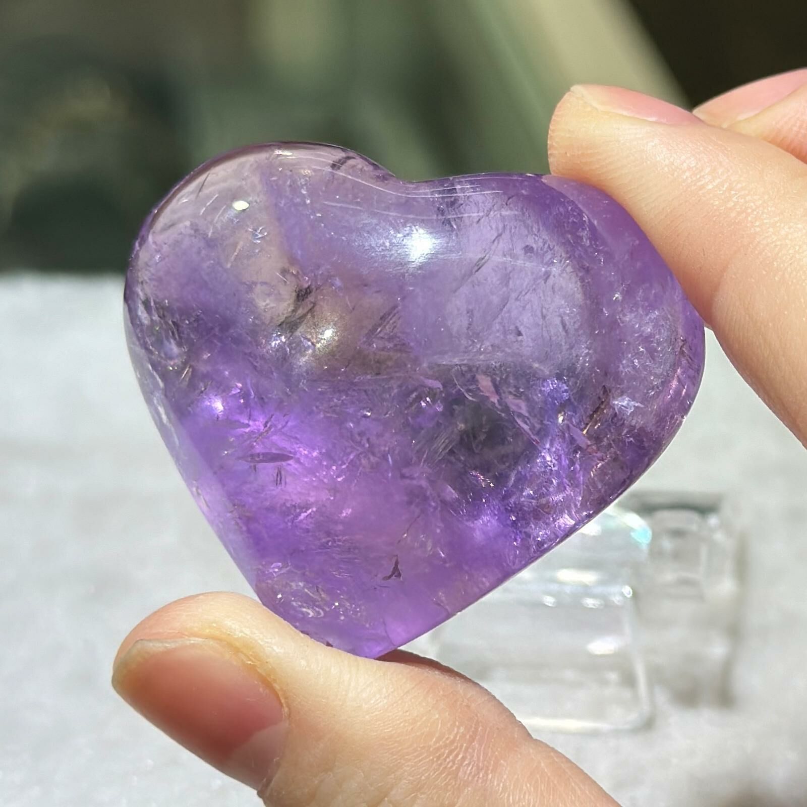 紫黃晶心心 (不連座) #02