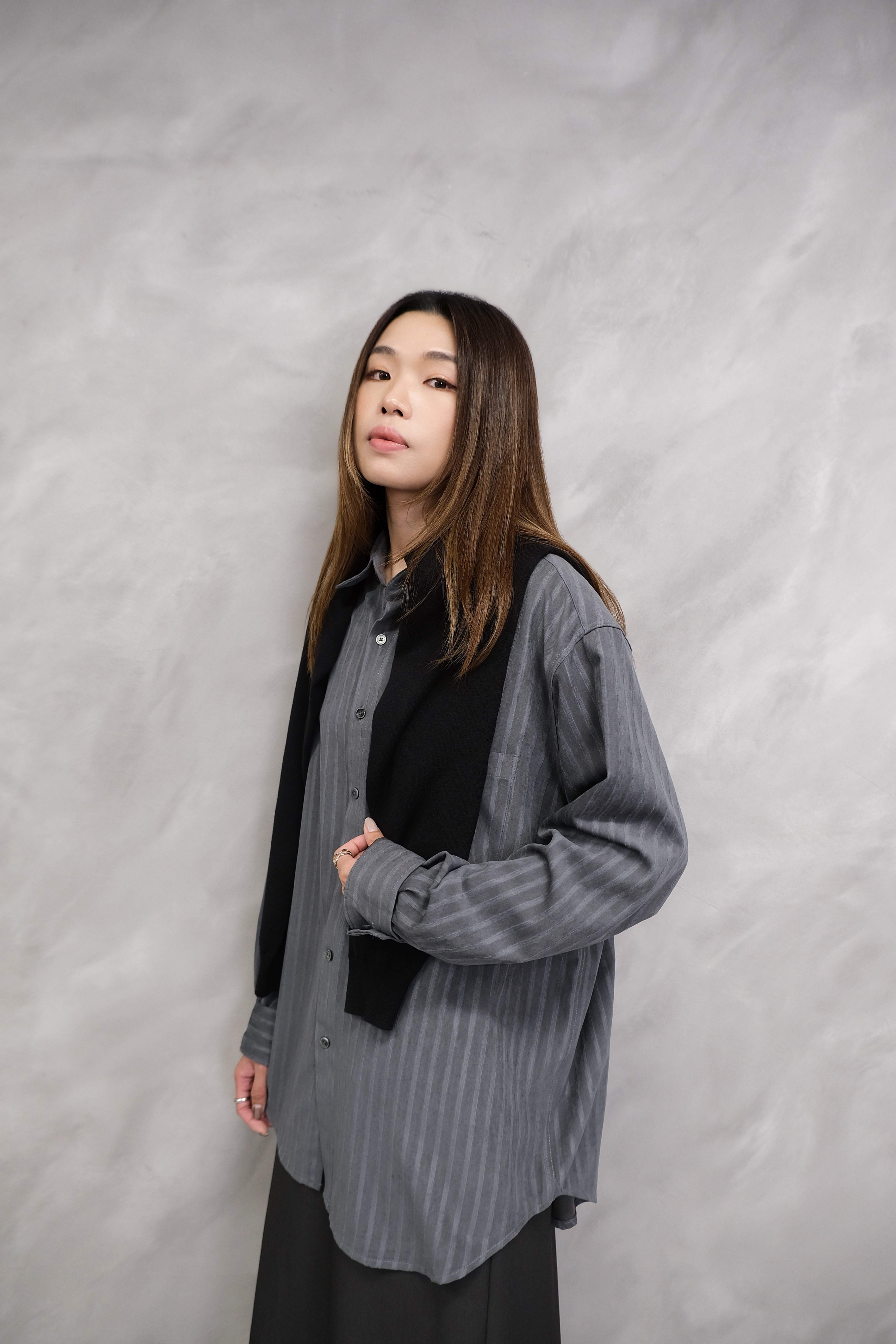 (Unisex) Grafton Textured Stripe Shirt #sh21