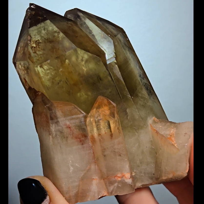 Smoky citrine cluster from Madagascar - C82