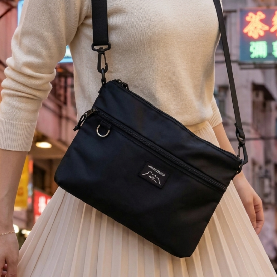 獅子山 HONGKONGER 防水斜孭袋