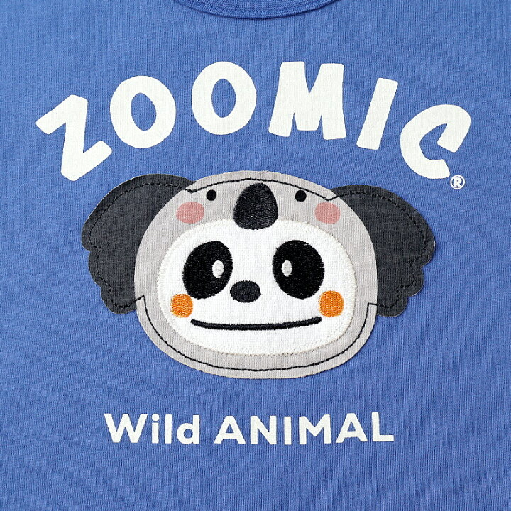 🇯🇵預訂 日本直送🇯🇵Zoomic兩色動物貼花前後印花格紋層疊短袖T恤