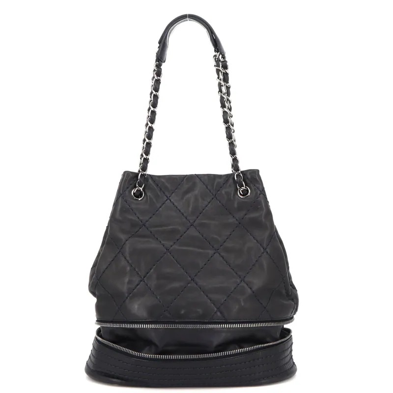 Chanel Wild Stitch Expandable Ligne Bucket Shoulder Bag