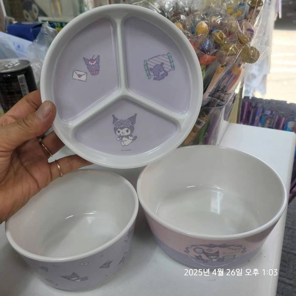 【預訂】韓國直送 Sanrio 三層兒童餐具 