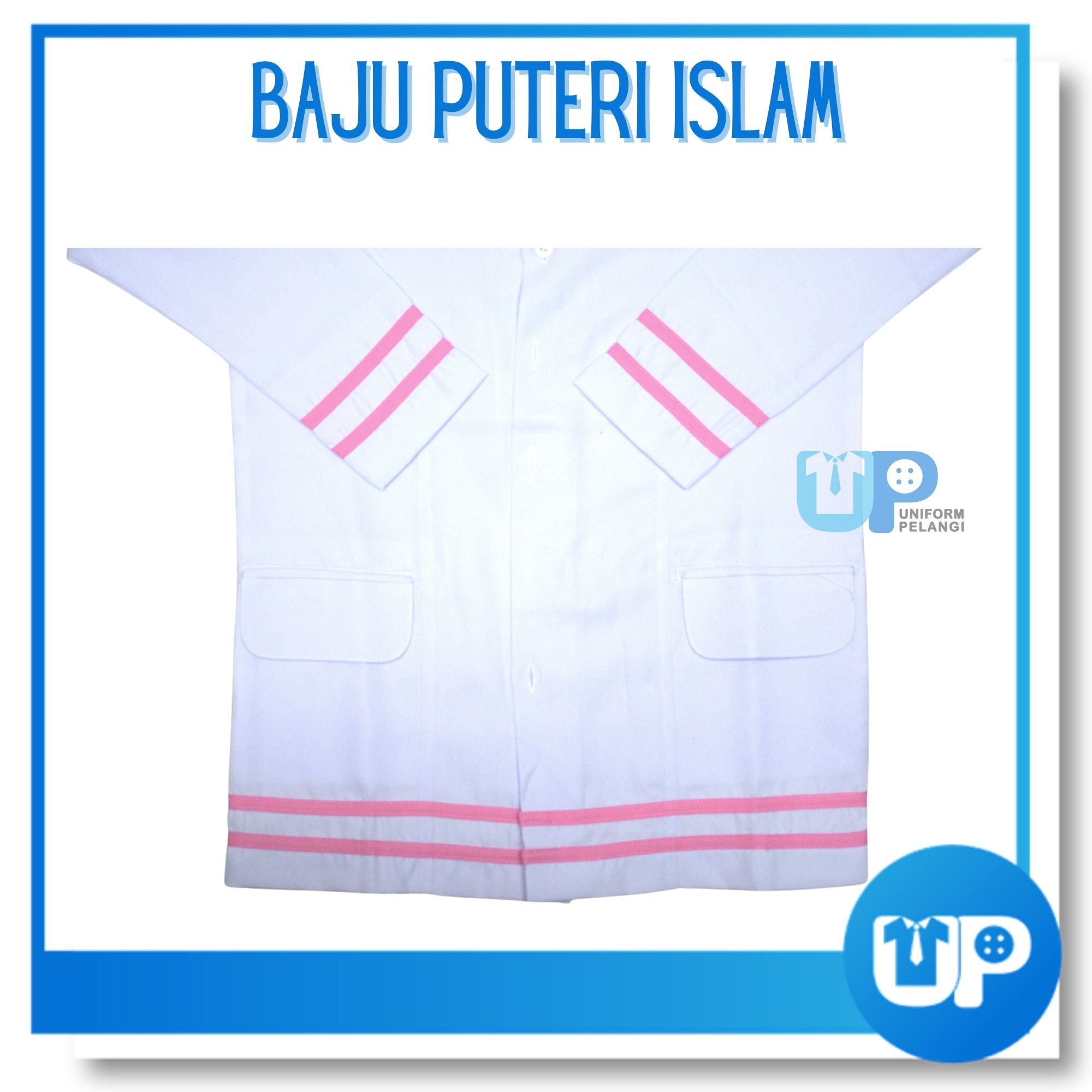 (SET LENGKAP) Pakaian Seragam Uniform Lengakap Puteri Islam Sekolah Rendah