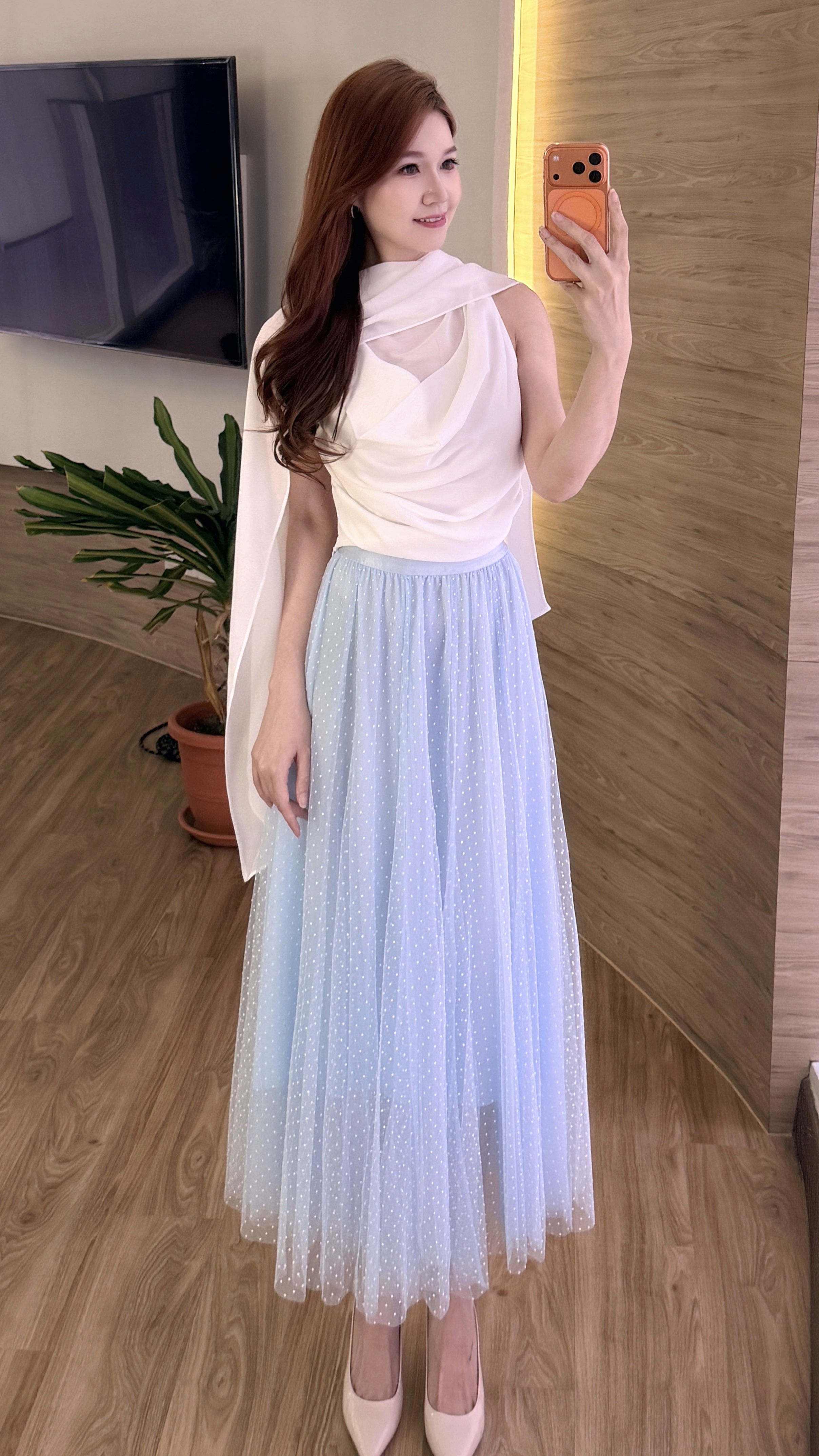 Swiss Dot Tulle Skirt