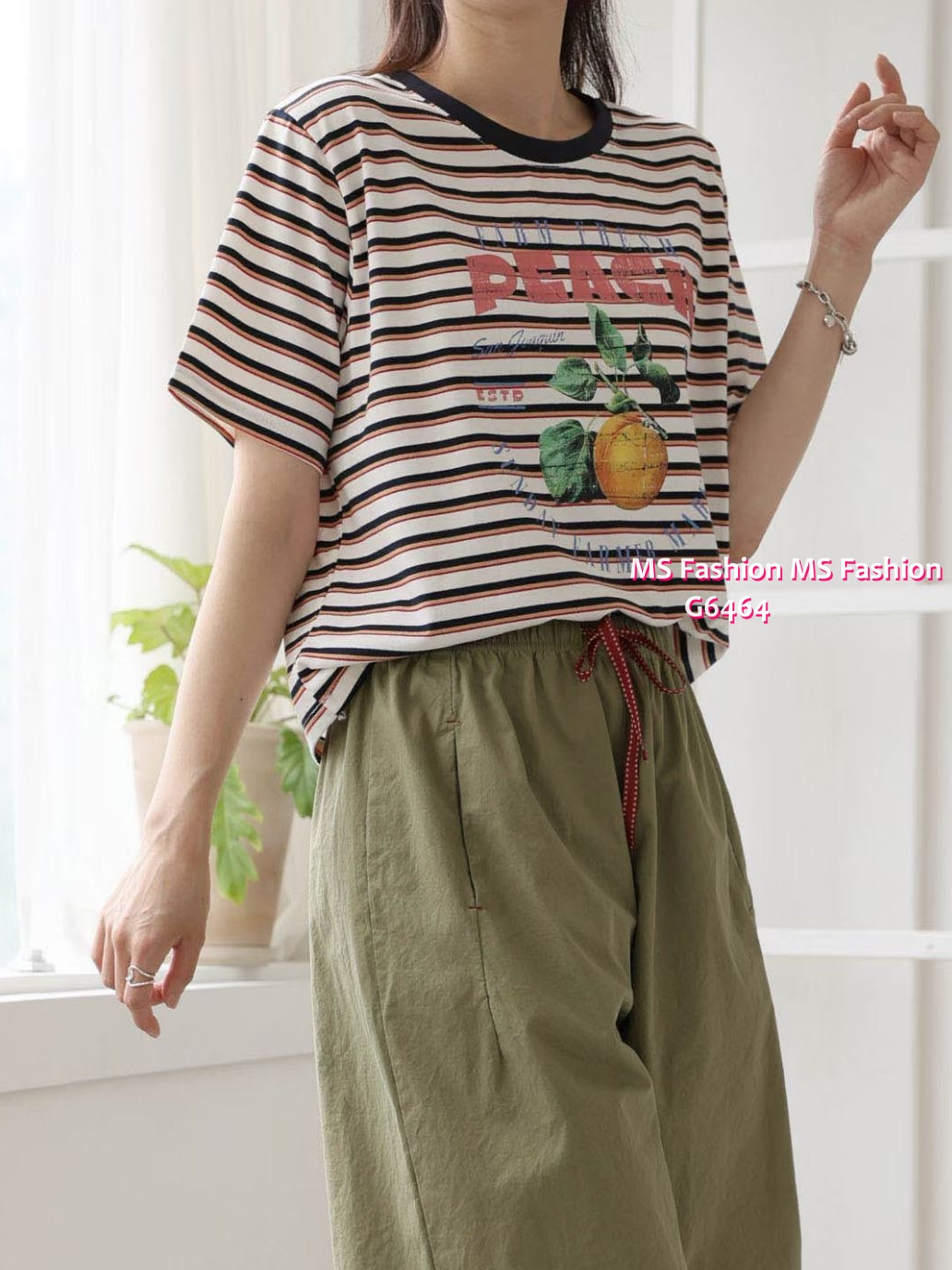 G6464 可愛桃子橫間top
