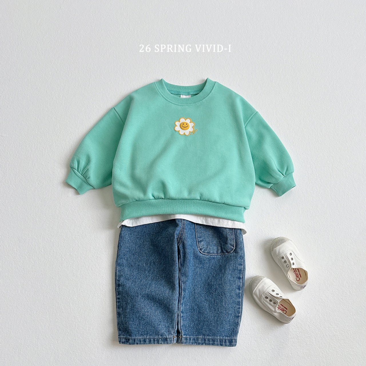 🌸預訂 韓國直送🌸🇰🇷VIVIDI三色立體花花印花長袖上下套裝