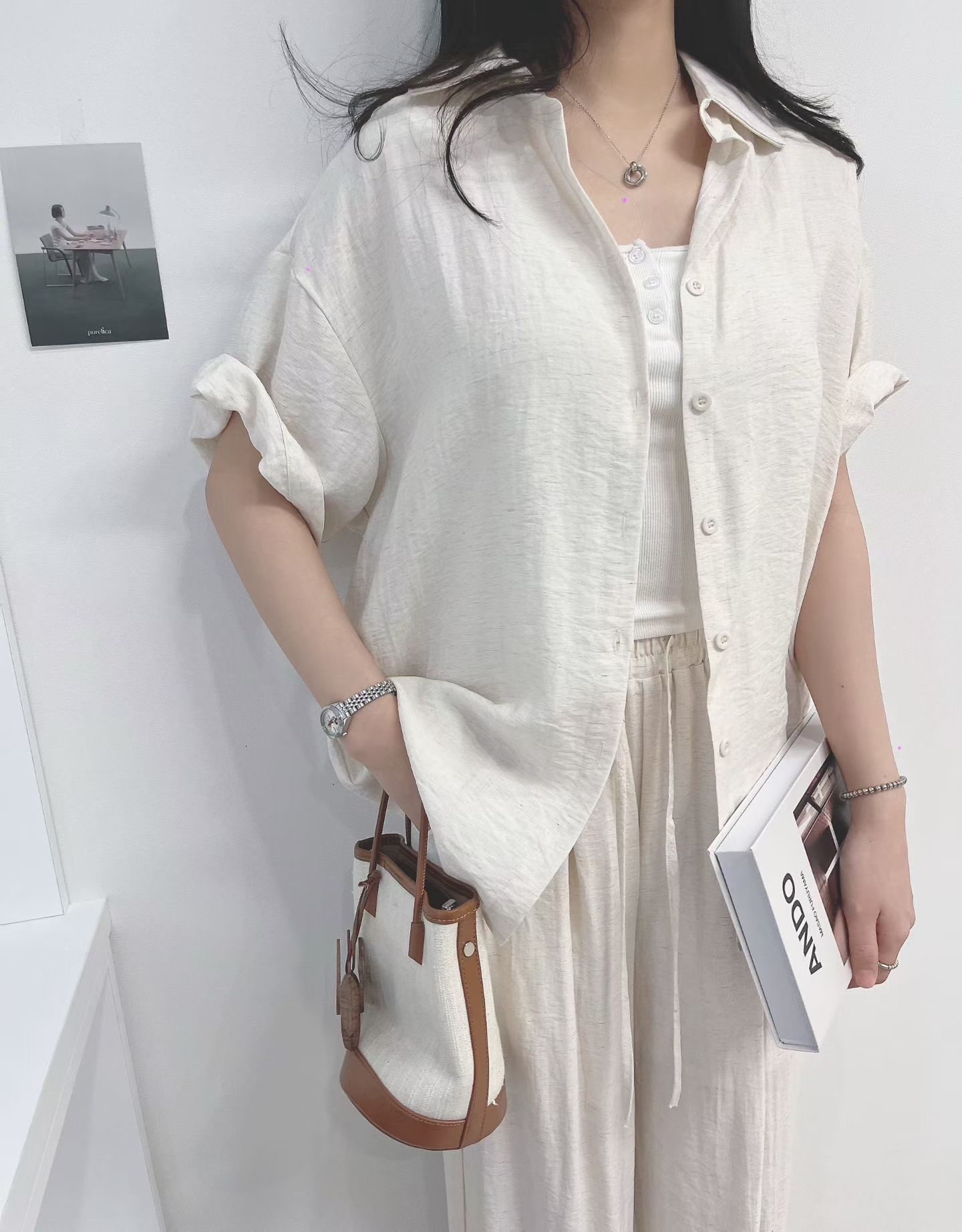 Lu030 舒服麻質套裝