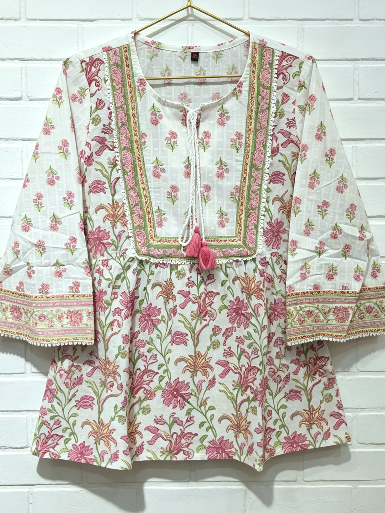 印度純棉印花上衣