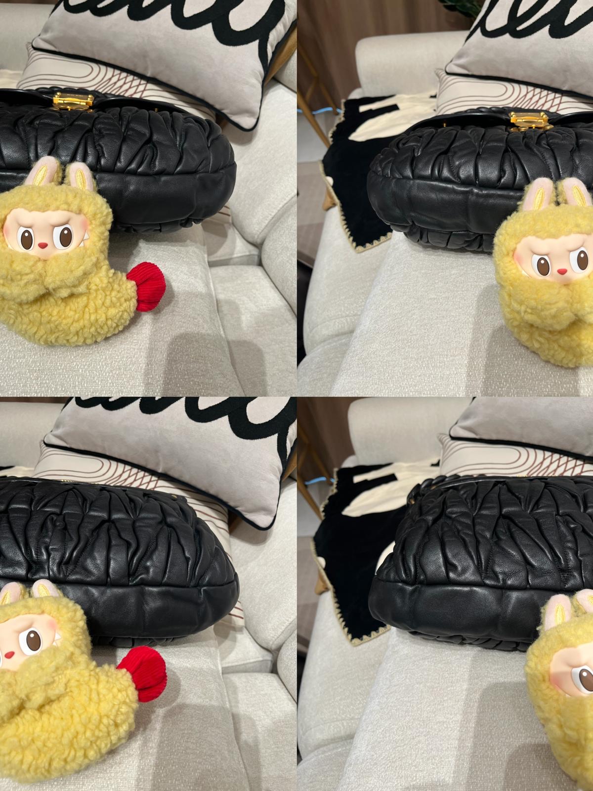 Miu Miu 2Way Shoulder Bag 黑色金扣 100%Authentic, 92%New ✅Dust bag