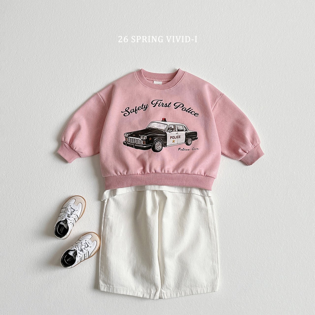 🌸預訂 韓國直送🌸🇰🇷VIVIDI三色車車印花寬鬆衛衣