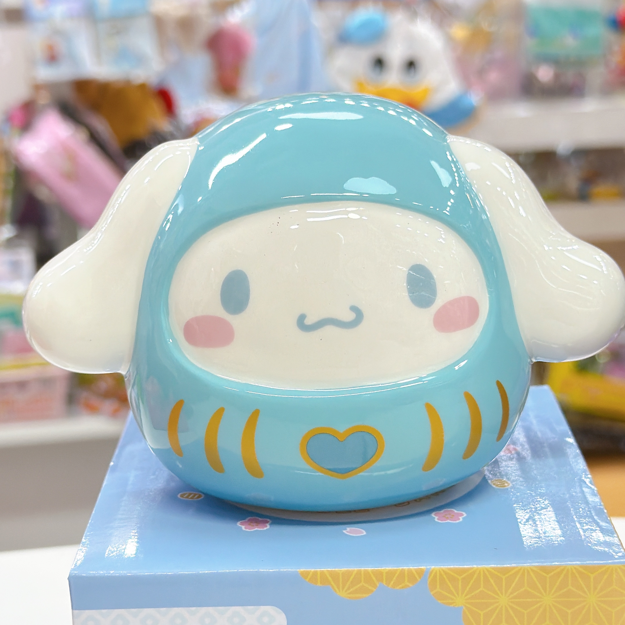 日本直送Sanrio melody kuromi 肉桂狗新款達磨陶瓷錢甖