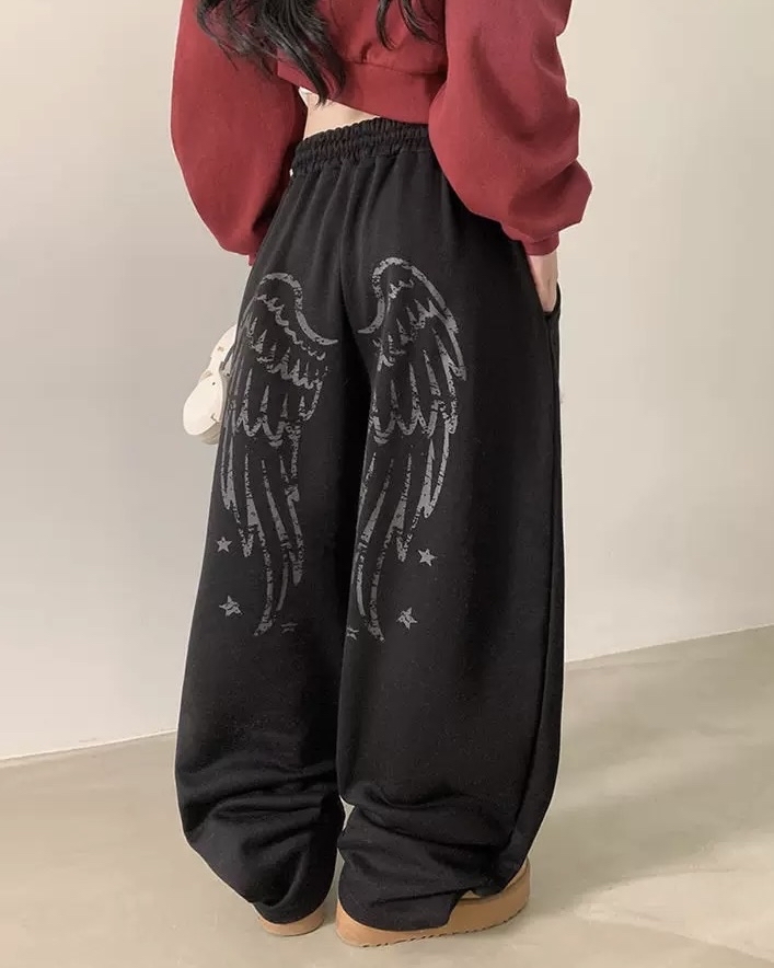 韓國patpat天使翼圖案薄棉褲🪽//優惠做到4月2號//