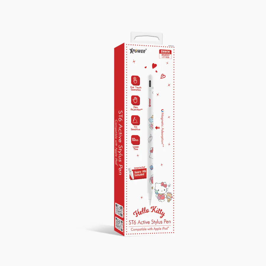 XPower x Sanrio Hello Kitty ST6 磁吸主動式觸控筆 (iPad 專用) st6-hk2