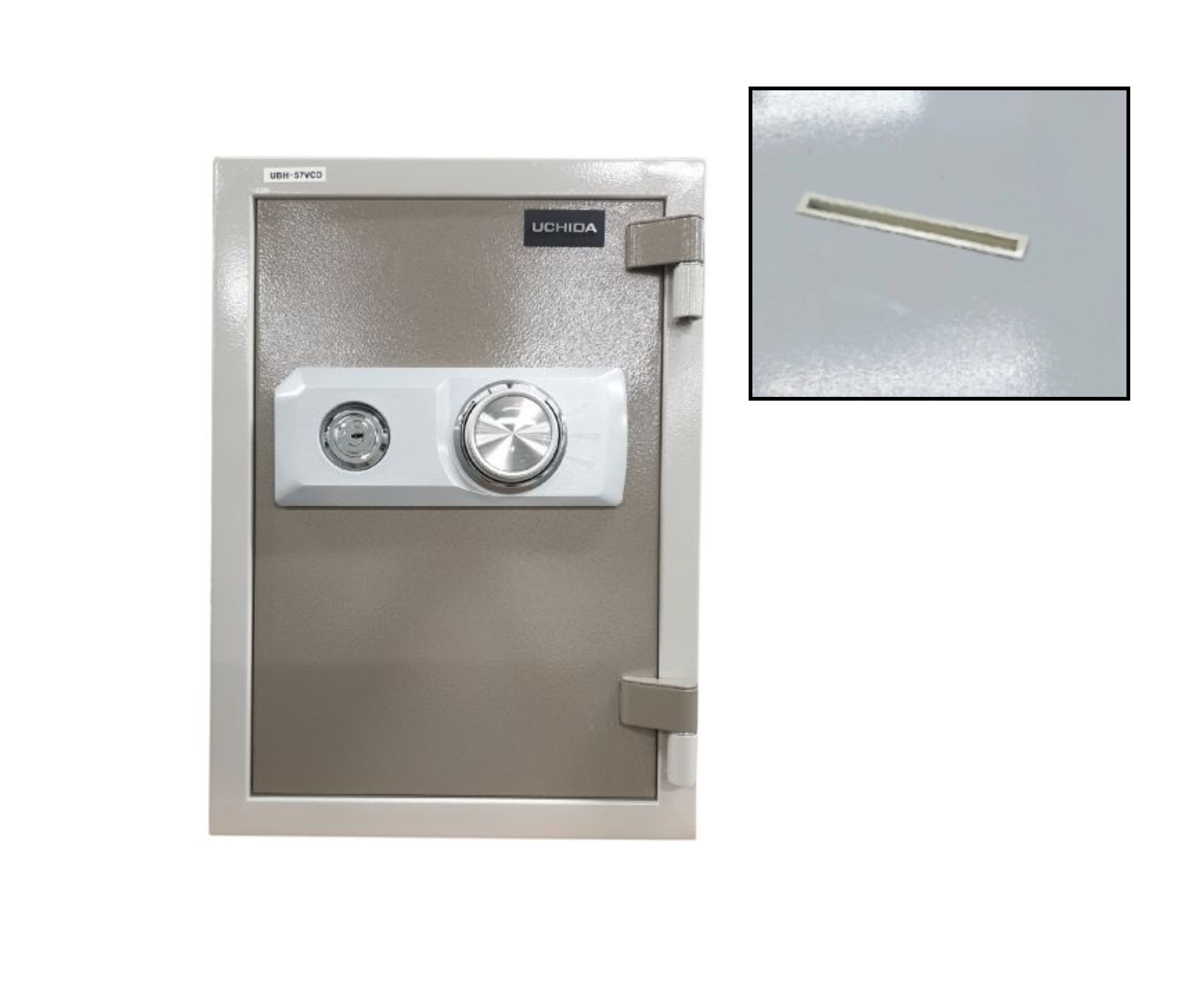 UCHIDA UBH-57VK Fire Resistant Safe Box with Envelope Slot (Double Keylock)_57kg