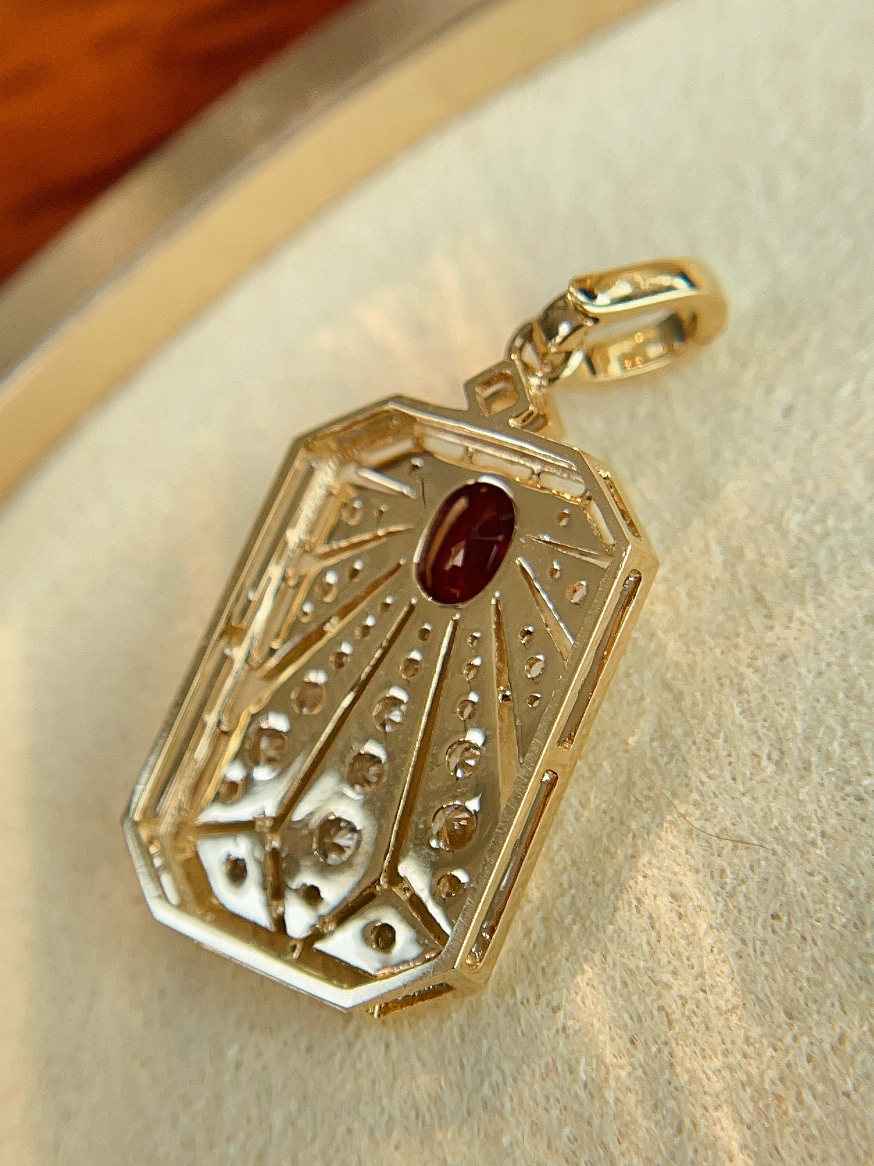 Sunburst Ruby Pendant N031240